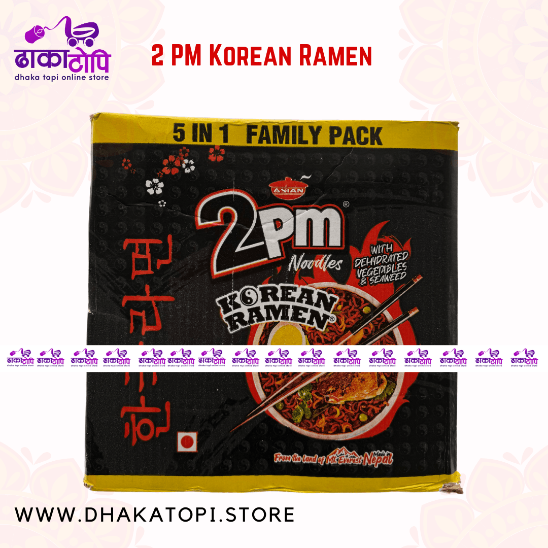 2PM Korean Ramen Noodles - Spicy & Savory Dhaka Topi USA