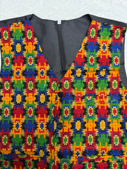 Nepali Dhaka Vest- Men's Waistcoat