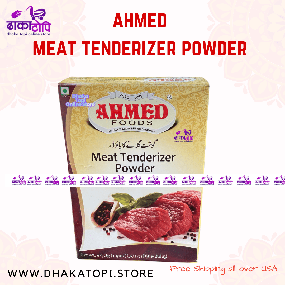 Ahmed Meat Tenderizer Powder – Perfect Marinade Enhancer Dhaka Topi USA
