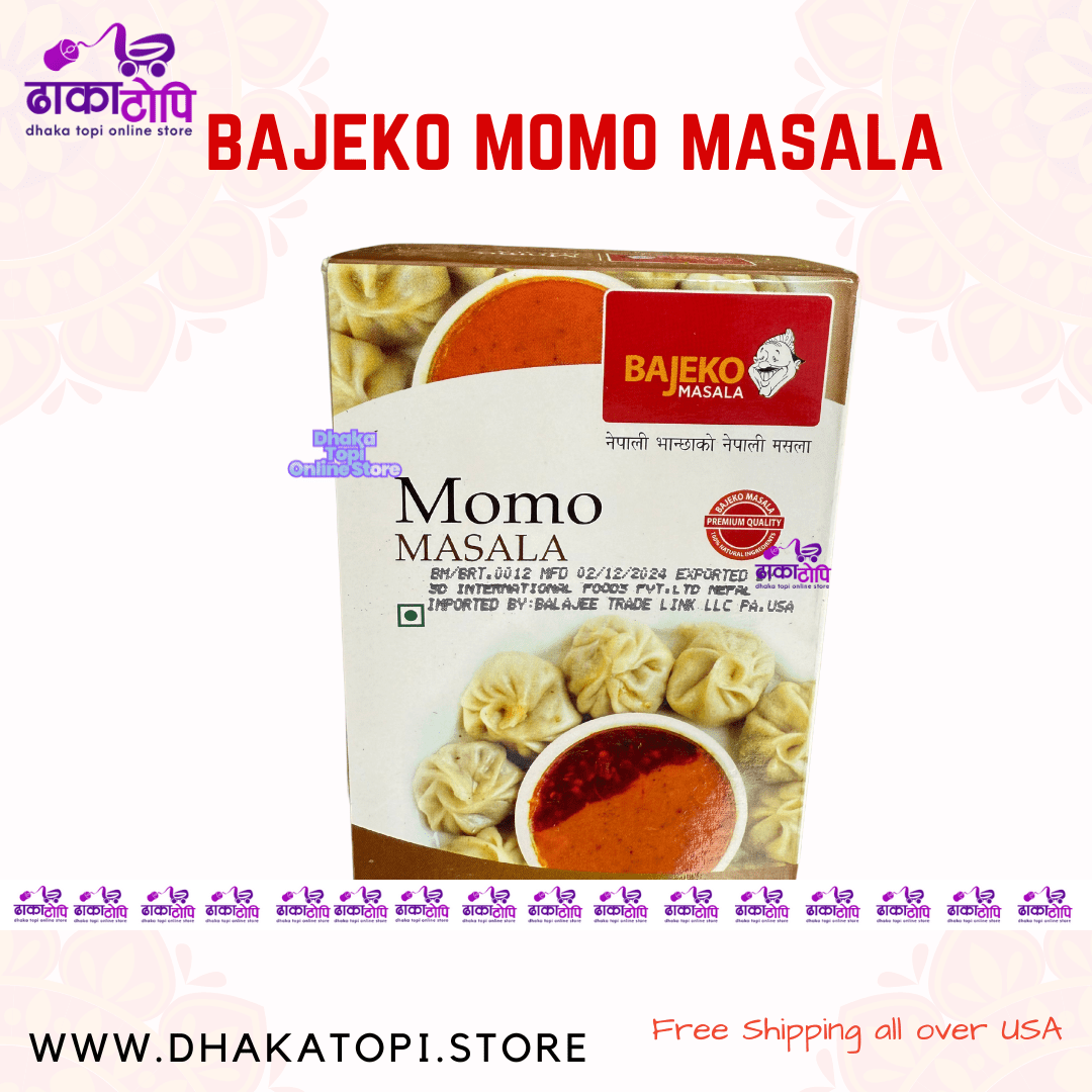 Bajeko MO:MO Masala - Authentic Nepali Dumpling Spice Blend Dhaka Topi USA