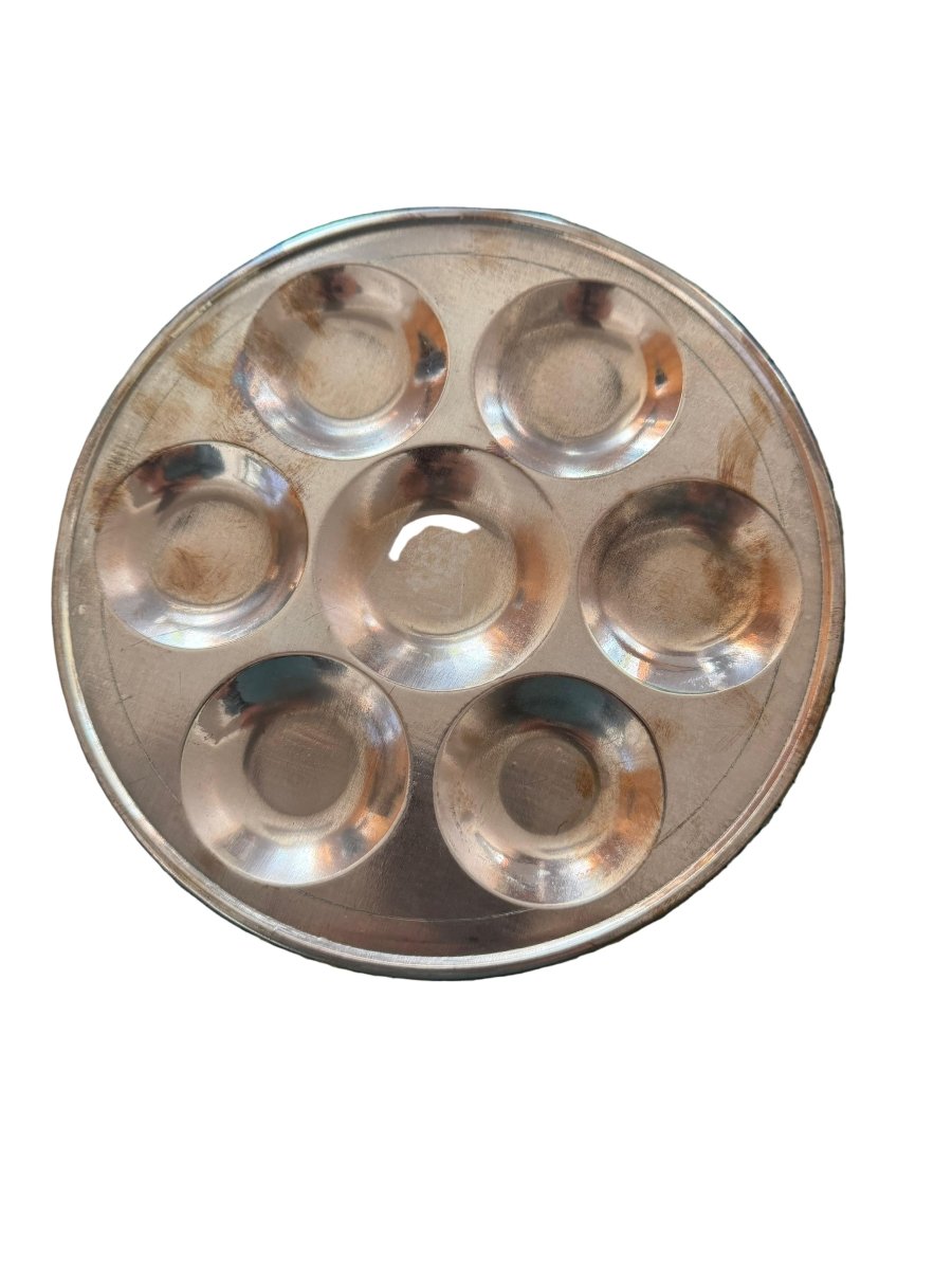 Bhai Tika Plate - Tama | Nepali Copper Plate for Tihar Dhaka Topi USA