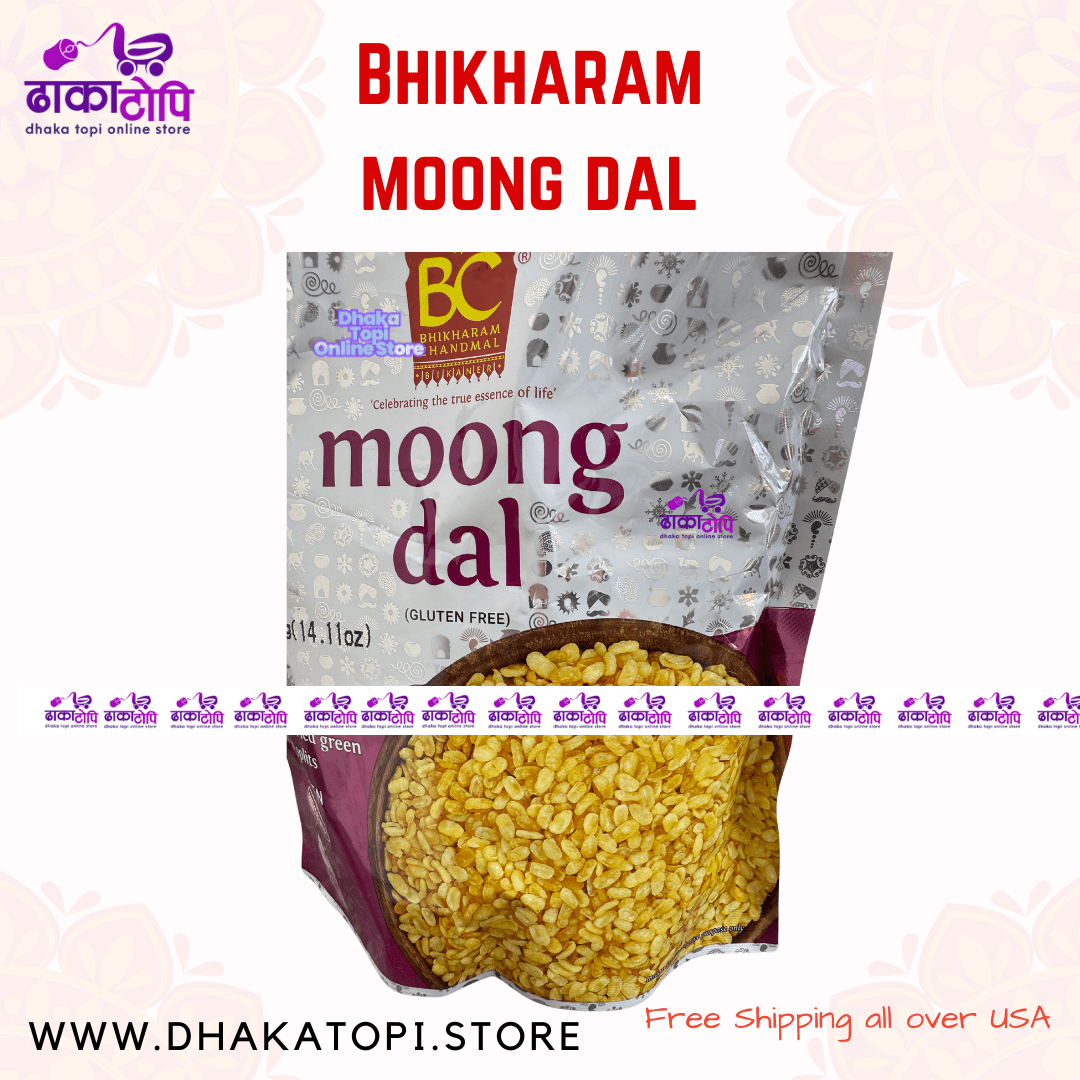 Bhikharam Moong Dal – Crispy Salted Split Green Gram Snack Dhaka Topi USA