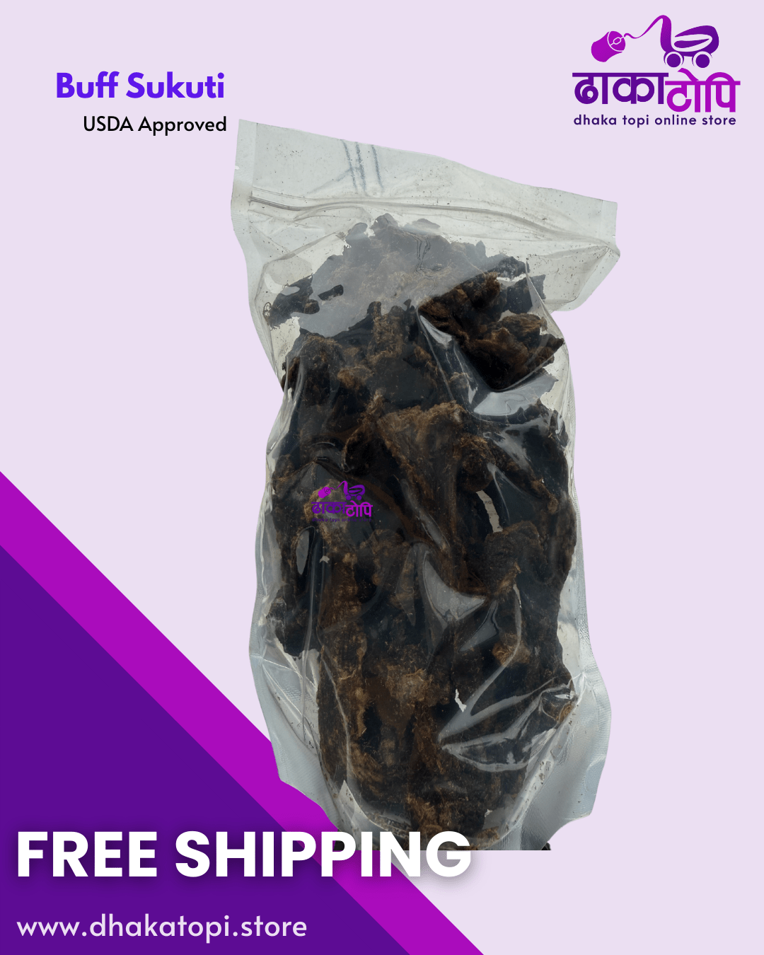 Buff Sukuti | Buffalo Jerky - Best Seller Dhaka Topi USA