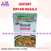 Century Biryani Masala - Aromatic Nepali Biryani Spice Mix Dhaka Topi USA