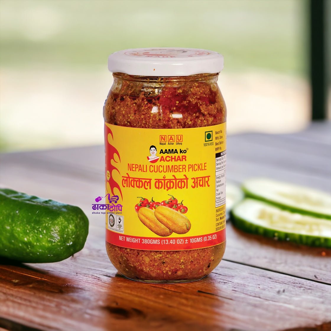 Cucumber Pickle ( Kakro ko Achar) Dhaka Topi USA