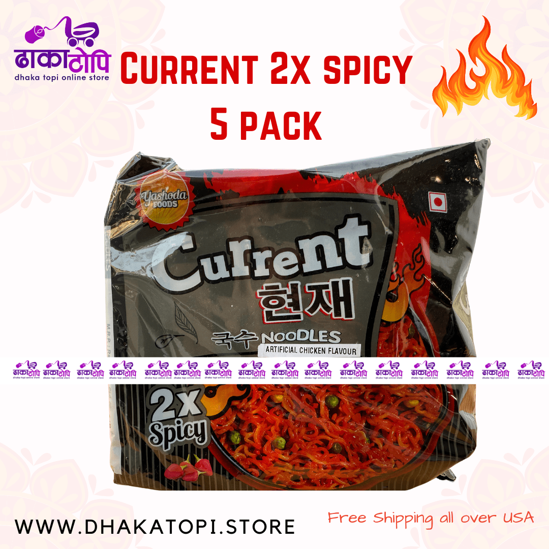 Current 2X Spicy Noodles | 5 Pack Deal Dhaka Topi USA