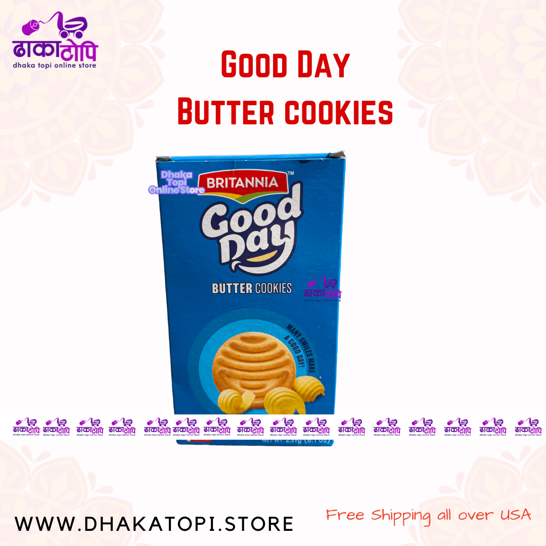 Good Day Biscuit - 2 Pack Deal ( Butter & Cashew Cookies) Dhaka Topi USA