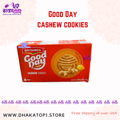 Good Day Biscuit - 2 Pack Deal ( Butter & Cashew Cookies) Dhaka Topi USA