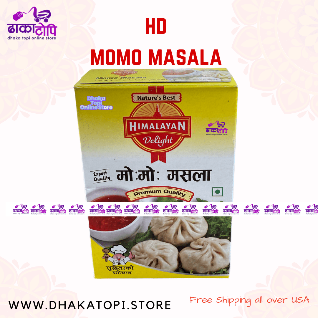 🥟 Himalayan Delight Mo:Mo Masala – 50g (Authentic Dumpling Spice Blend) Dhaka Topi USA