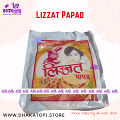 Lijjat Papad – Authentic Indian Lentil Crisps (Urad Papad) Dhaka Topi USA