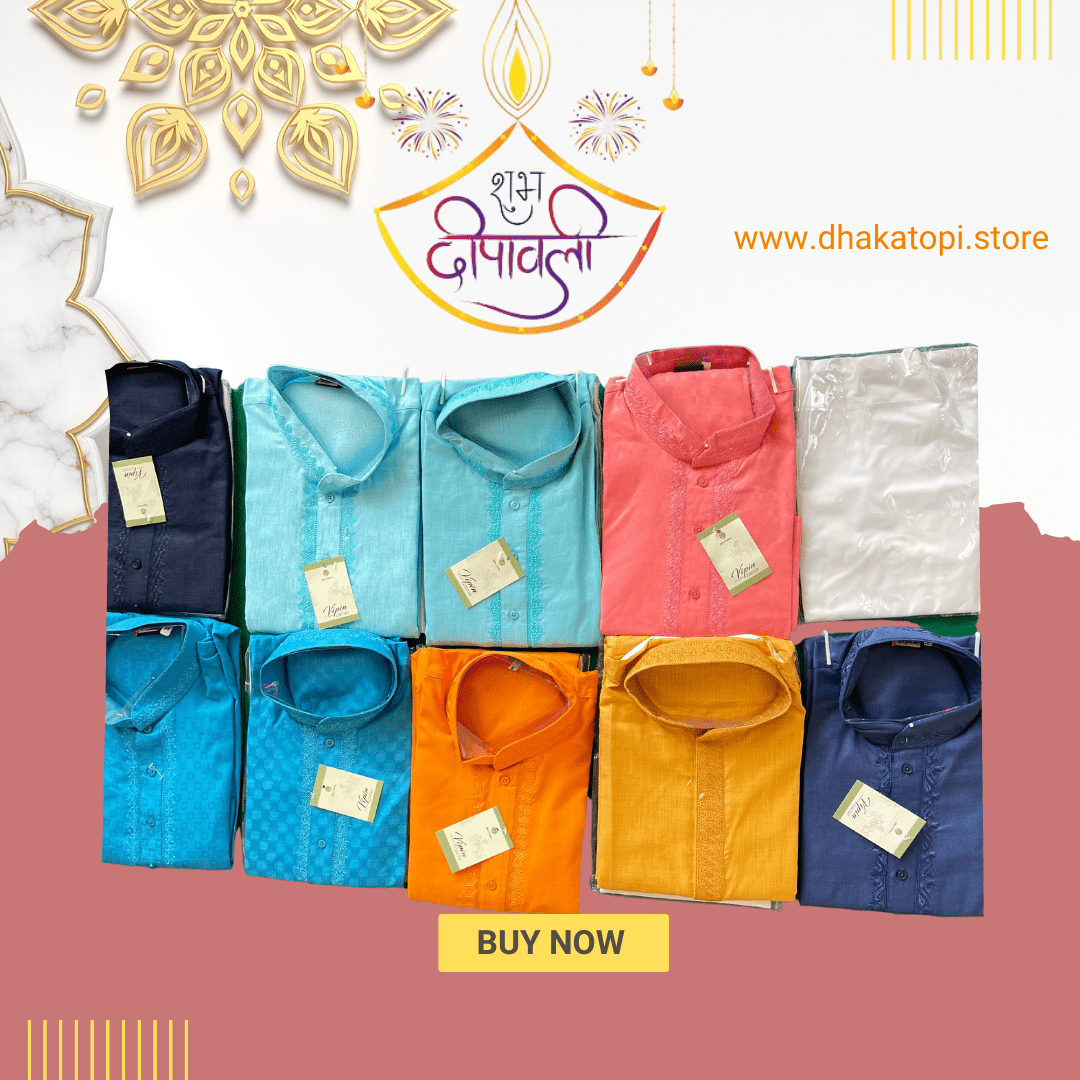 Men's Kurti | High Quality Dhaka Topi USA