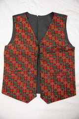 Nepali Dhaka Vest - Men's Waistcoat Dhaka Topi USA