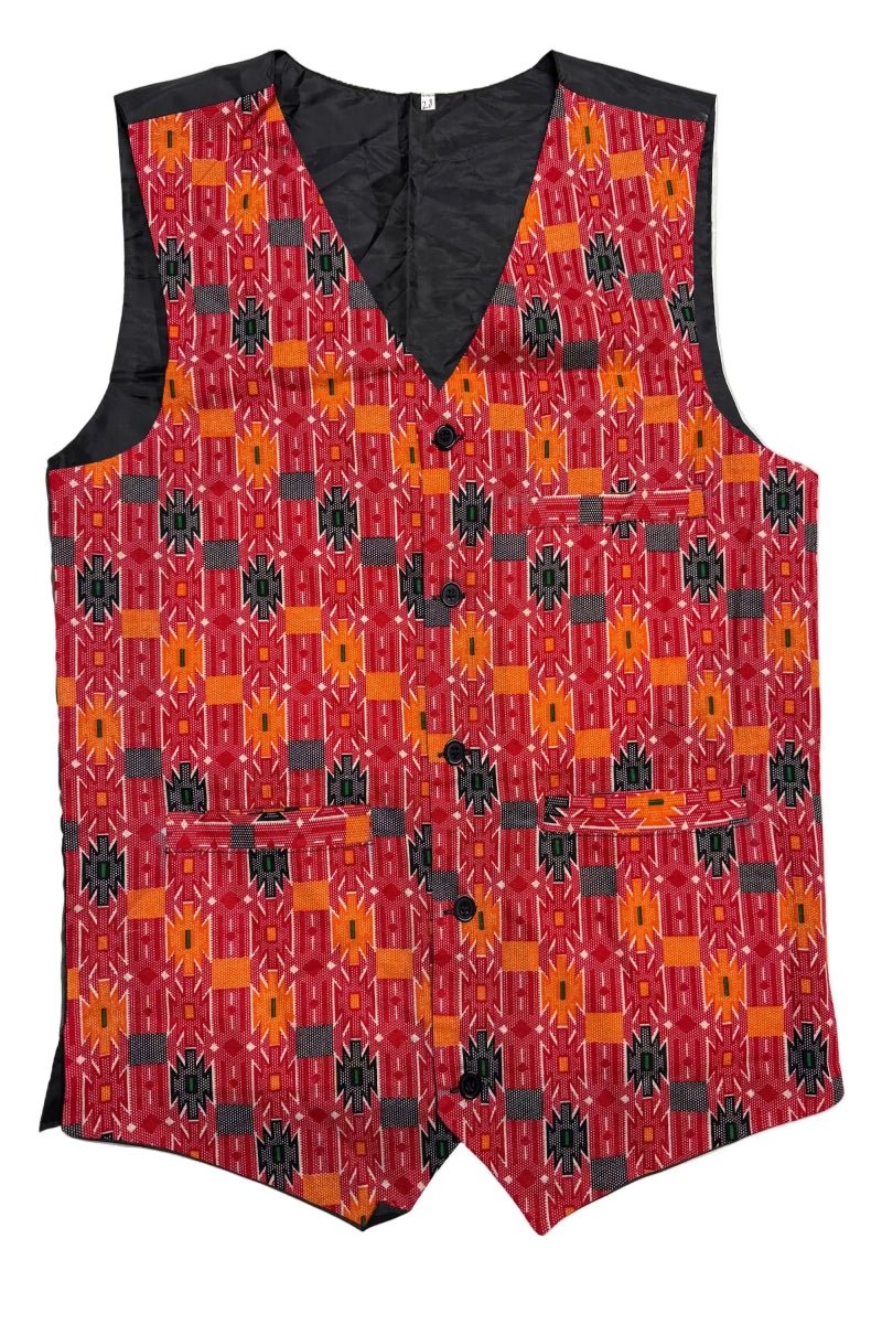 Nepali Dhaka Vest - Men's Waistcoat Dhaka Topi USA