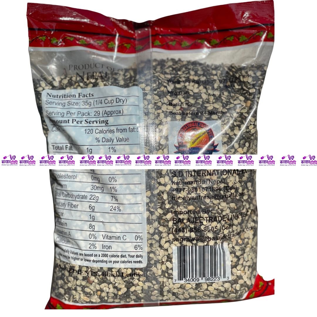 Nepali Maas Daal | Black Lentils Dhaka Topi USA