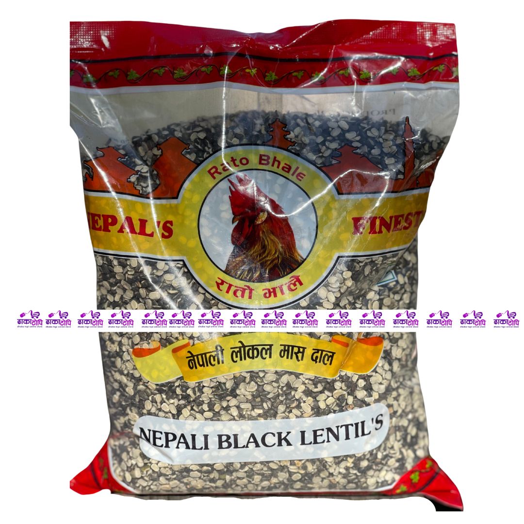 Nepali Maas Daal | Black Lentils Dhaka Topi USA