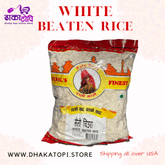 Nepali Seto Chiura | White Beaten Rice Dhaka Topi USA