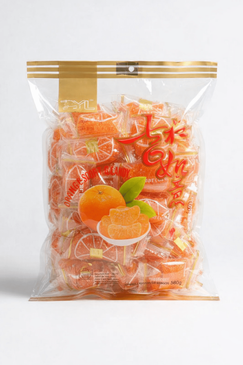 Orange Candy – Fruity Orange Flavor Candy | 500g Pack Dhaka Topi USA