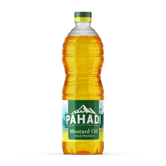 Pahadi Mustard Oil 1000 ml - Bhuteko Tel , Cold Pressed Dhaka Topi USA