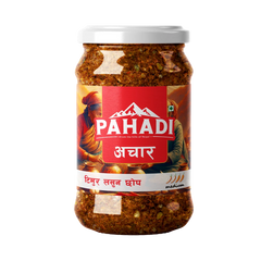 Pahadi Timur Lasun Chop Achar 200g – Nepali Garlic & Timur Pickle (Glass Jar) Dhaka Topi USA