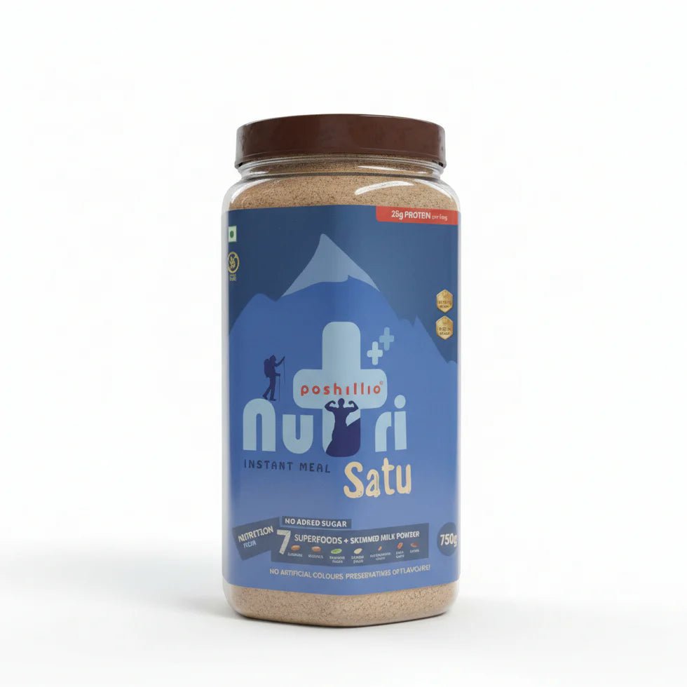 Poshilo Nutri+ Satu (750g) – High Protein Instant Nepali Superfood Dhaka Topi USA
