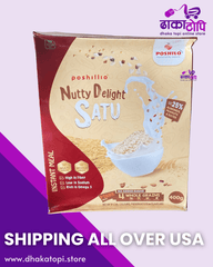 Poshilo Nutty Delight Satu (400g) – Multigrain Instant Superfood | Made in Nepal Dhaka Topi USA