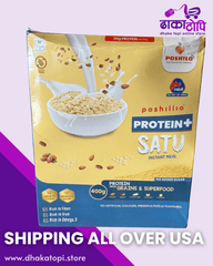 Poshilo Protein+ Satu (400g) – High - Protein Nepali Instant Superfood Dhaka Topi USA