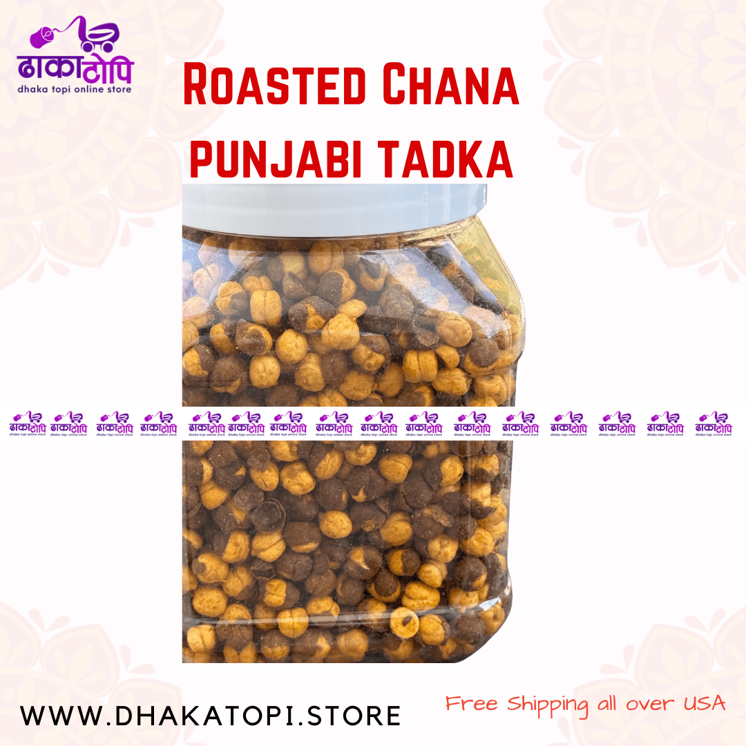 Roasted Chana – Punjabi Tadka Flavor 🧄🌶️ Dhaka Topi USA