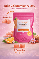 Shilajit Gummies – Orange Flavor | Energy & Balance Support (60 Gummies) Dhaka Topi USA