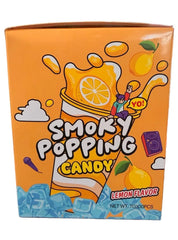 Smoky Popping Candy Lemon Flavor – Fizzy Candy with Straw | 7g x 30 Packs Dhaka Topi USA