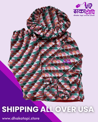 Soft Dhaka Fabric Baby Boy Outfit – Lightweight Traditional Set with Topi & Shoes Dhaka Topi USA