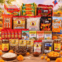 Student Combo Deal- Nepali Snacks & Instant Noodles Pack Dhaka Topi USA