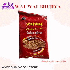 Wai Wai Chicken Bhujiya – Crunchy Nepali Snack with Chicken Flavor Dhaka Topi USA