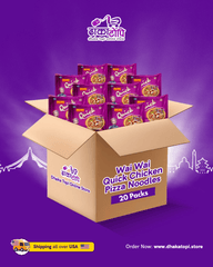 Wai Wai Quick Chicken Pizza Noodles – 20 Pack Box | Imported from Nepal Dhaka Topi USA