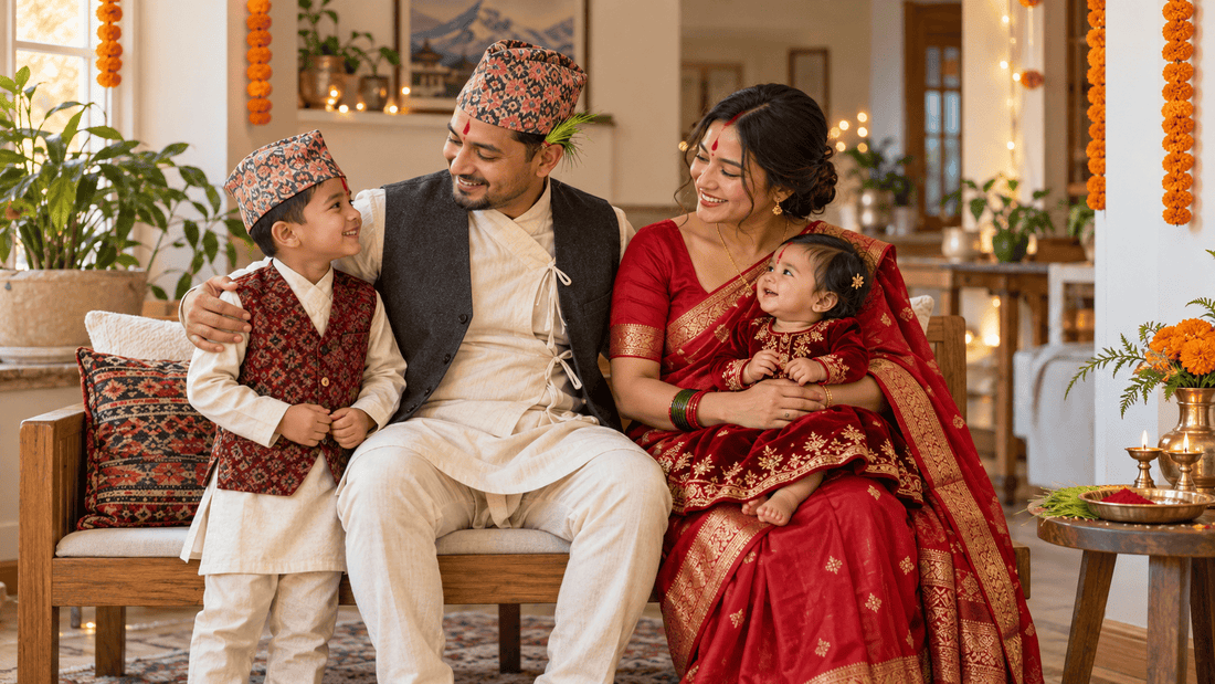What to Wear for Dashain & Tihar: Nepali Clothes & Traditions USA - Dhaka Topi USA