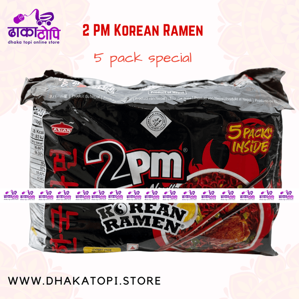 2PM Korean Ramen Noodles- Spicy & Savory - Dhaka Topi USA