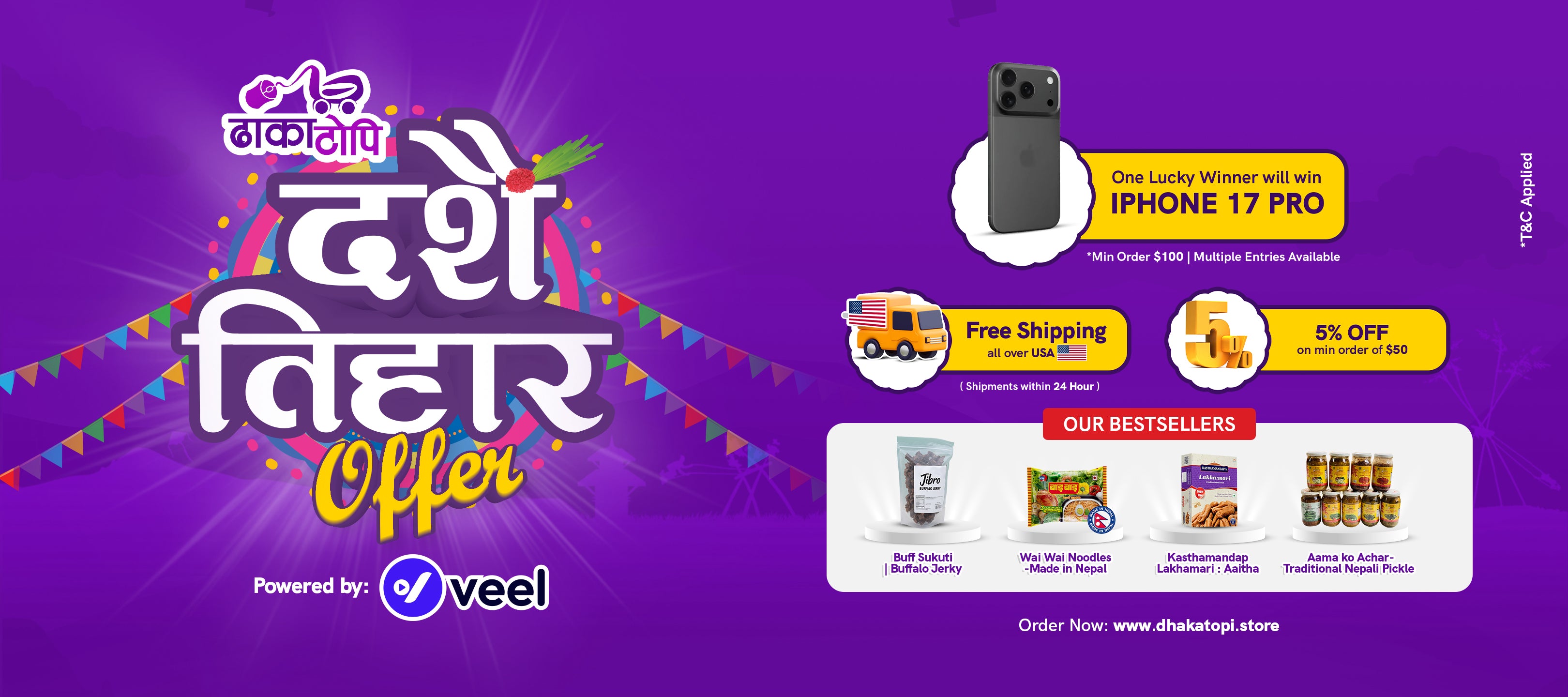Dhakatopi Store USA Dashai Tihar offer FOR-WEBSITE-Banner