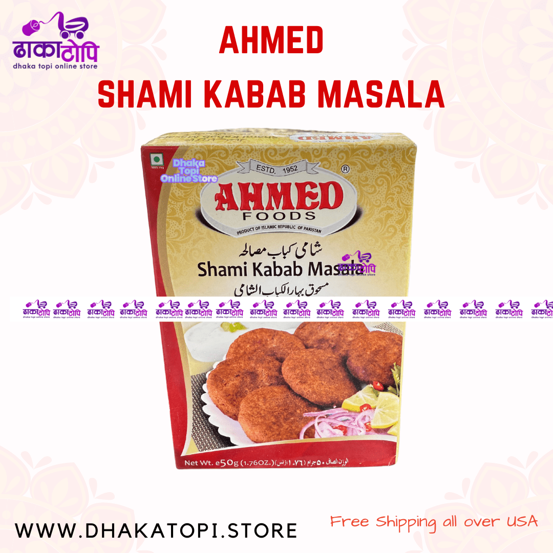 Ahmed Shami Kabab Masala – Authentic Kabab Spice Mix Dhaka Topi USA