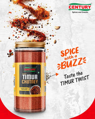 Century Timur Chutney 100g – Instant Nepali Timur Spice Mix Dhaka Topi USA