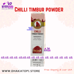 Chilli & Timbur Powder | khursani & timbur ko dhulo Dhaka Topi USA