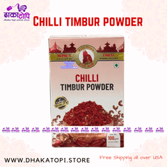 Chilli & Timbur Powder | khursani & timbur ko dhulo Dhaka Topi USA