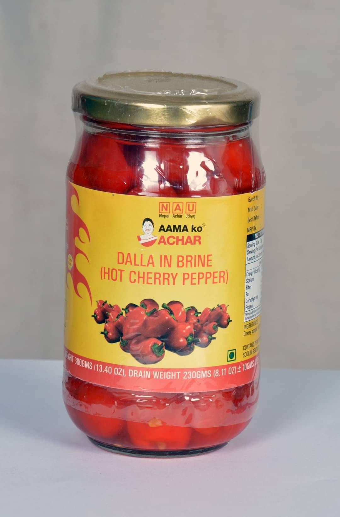 Dalla In Brine Hot Cherry Pepper