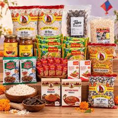 Dashain Family Feast Box | Nepali Dashain Special Bundle Dhaka Topi USA