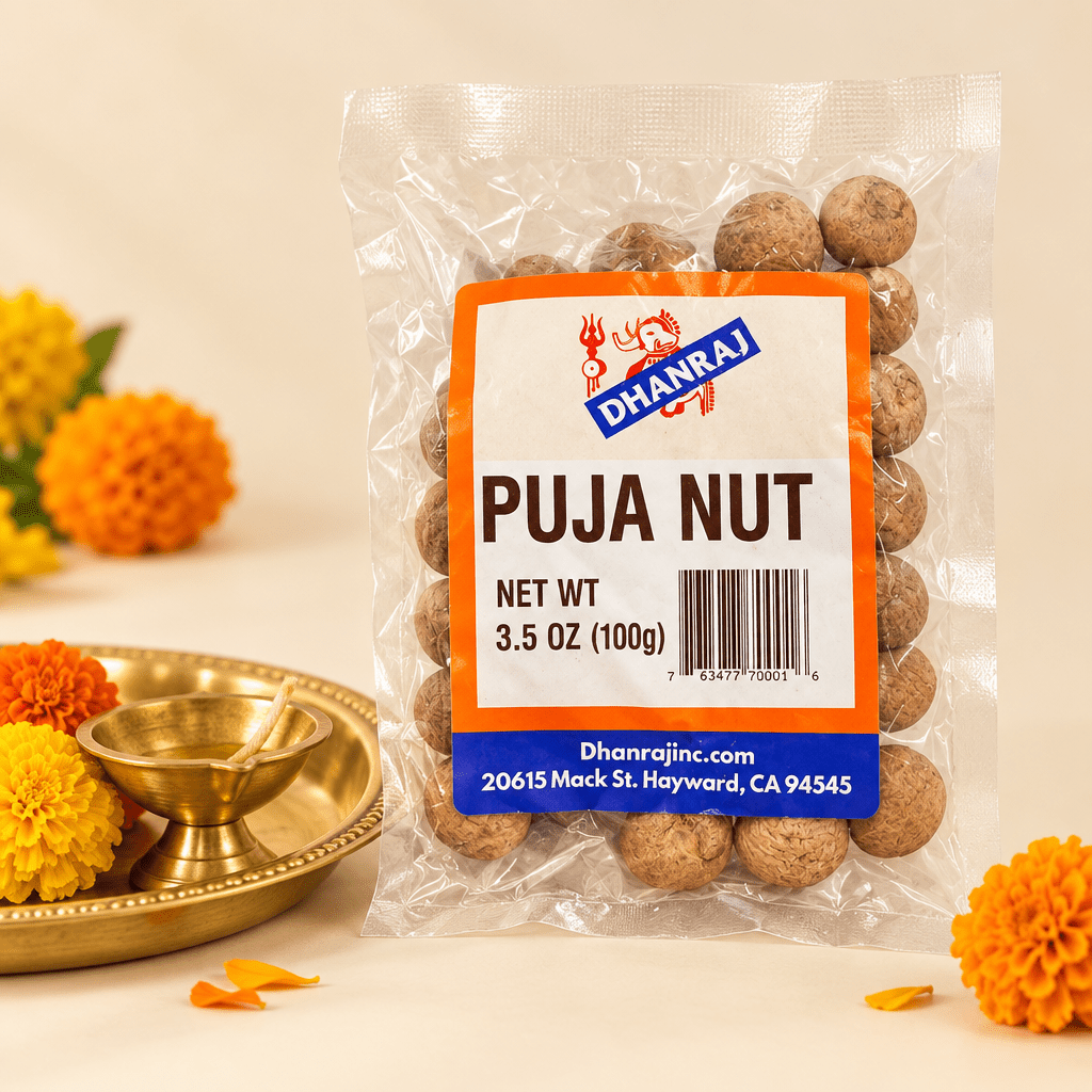 Dhanraj Puja Nut (Supari) - 3.5 oz (100 g) Dhaka Topi USA