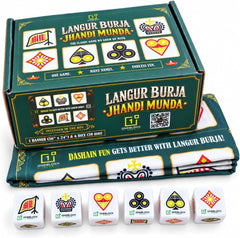 Langur Burja / Jhandi Munda – Traditional Nepali Dice Game Set- Small Dhaka Topi USA