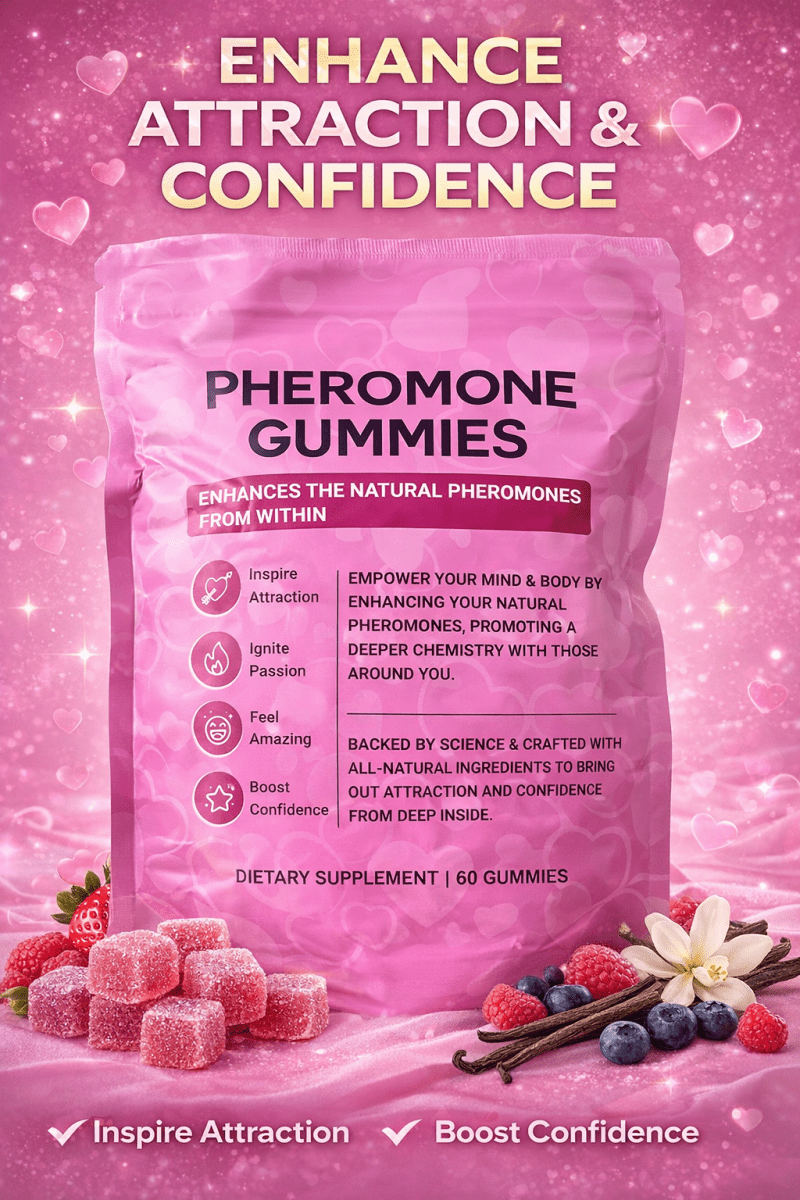 Pheromone Gummies – Enhance Attraction & Confidence (60 Gummies) Dhaka Topi USA