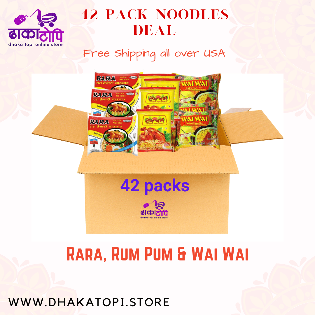 Rara, Rum Pum & Wai Wai Mix Pack deal - 42 packs | Nepali Noodles, Free Shipping