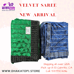 Velvet Saree Nepali | New Arrival | Dhakatopi USA